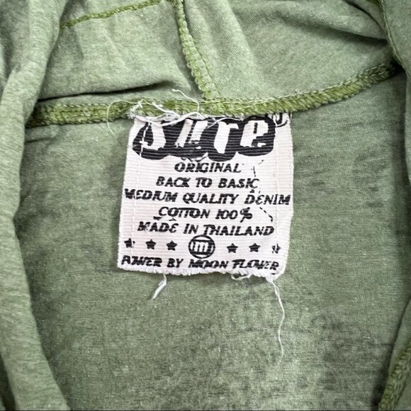 100% Cotton Thailand Green Elephant Long Sleeve Top Size M - Picture 8 of 8